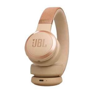 JBL Live 670NC - Sandstone - Wireless On-Ear Headphones with True Adaptive Noise Cancelling - Detailshot 2